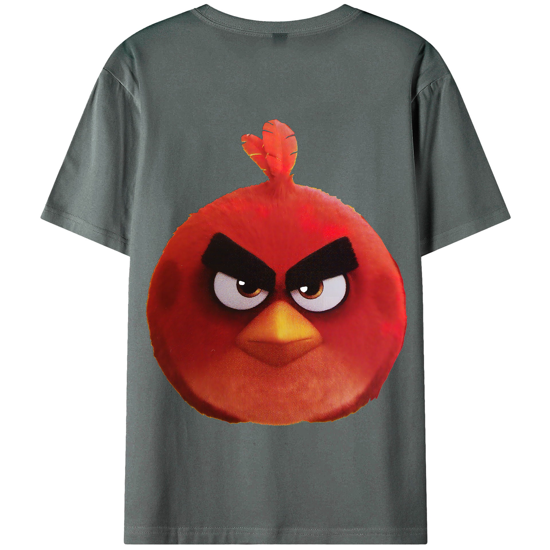 （画像用） Angry Birds アングリーバード 綿100％半袖Tシャツ（背面プリント）